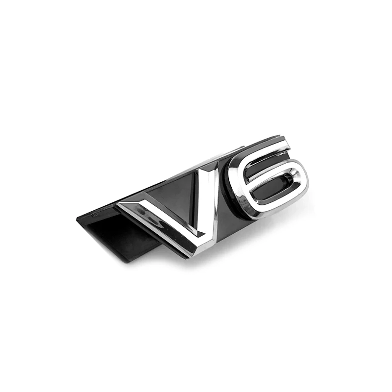 Логотип V6 автомобильный значок наклейка на гриль для Volkswagen VW Touareg Atlas передняя