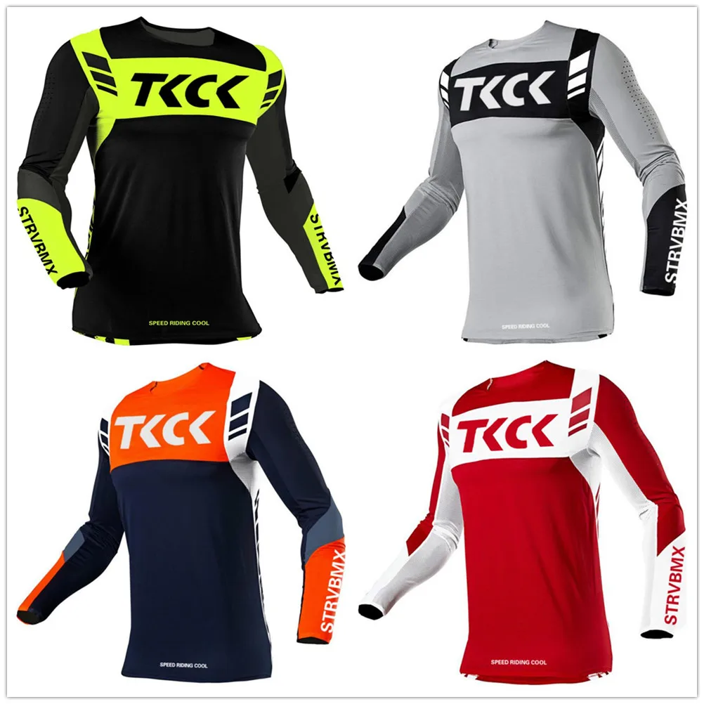 TKCK Pro sports team mountain bike jersey mountain sweatshirt long sleeve jersey cycling mtb motocross BMX men shirt long sleeve