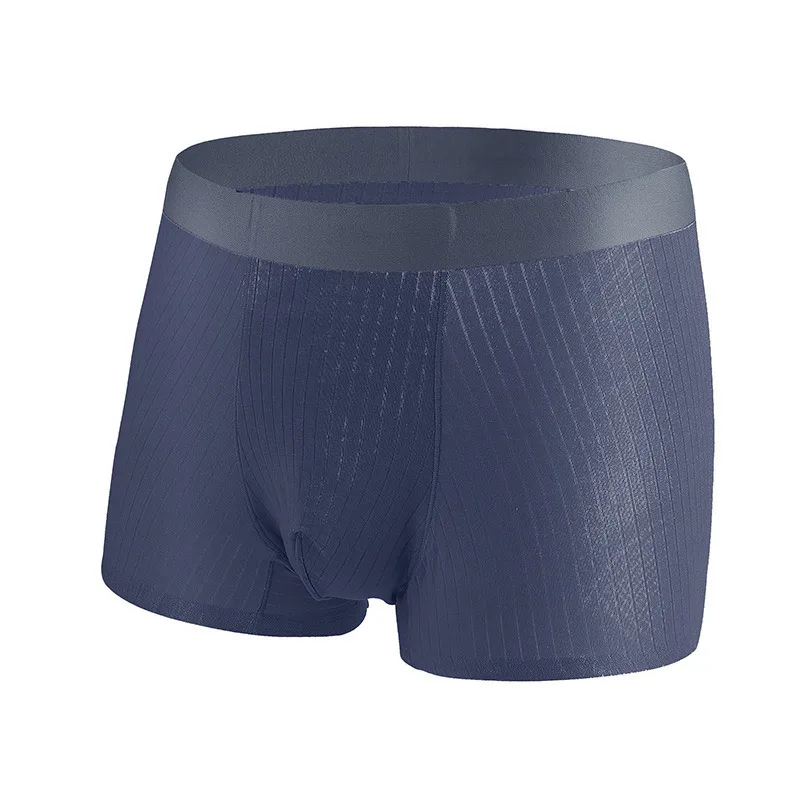 3pcs/Lot Men's Underwear Men's Pure Cotton Flat Angle Breathable Underwear Pure Color Shorts Brand Underwear