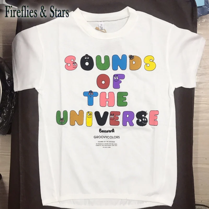 Летняя длинная футболка для девочек Футболка малышей Детские топы отдыха