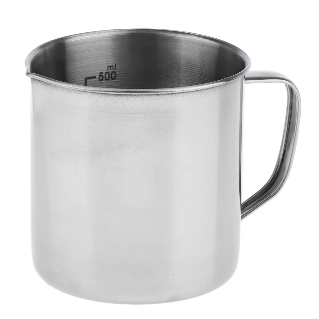 

Stainless Steel Liquid Measuring Glass Jug Beaker for Bar Home Kitchen Lab