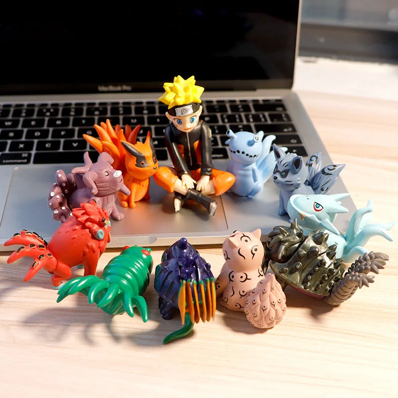 

11pcs Set Anime Naruto Figures Uzumaki 10 Bijuu PVC Action Figurine Model Collection Statue Character Kids Toy Christmas Gift