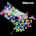 100 шт., новые пластиковые бусины