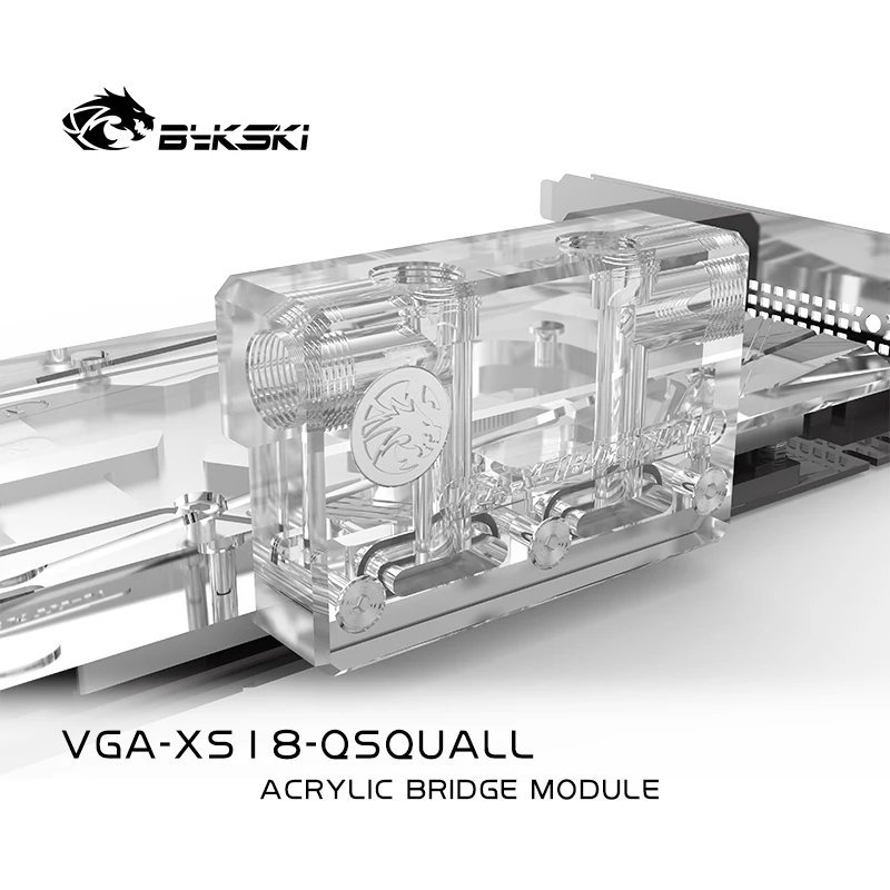 Мостовой модуль BYKSKI G1/4 &quotдля мультиграфической карты/Акриловые разъемы