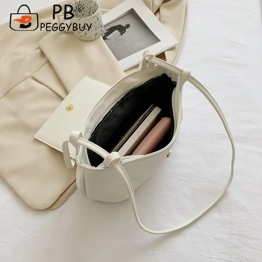 

Women Straw Woven Patchwork Shoulder Bags PU Leather Underarm Bags Casual Ladies Zipper Splicing Crossbody Bags
