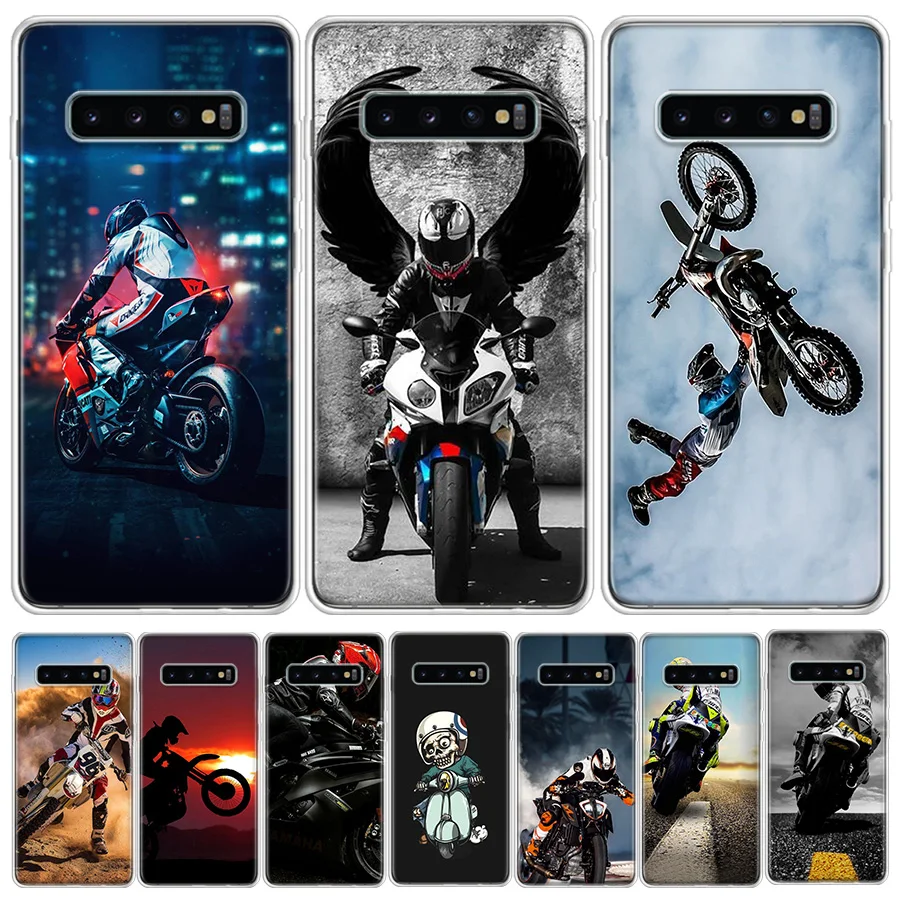 Спортивный чехол для телефона Moto Cross Samsung S21 FE S20 Plus Galaxy S22 Ultra S10 Lite 2020 S9 S8 S7 S6 Edge |