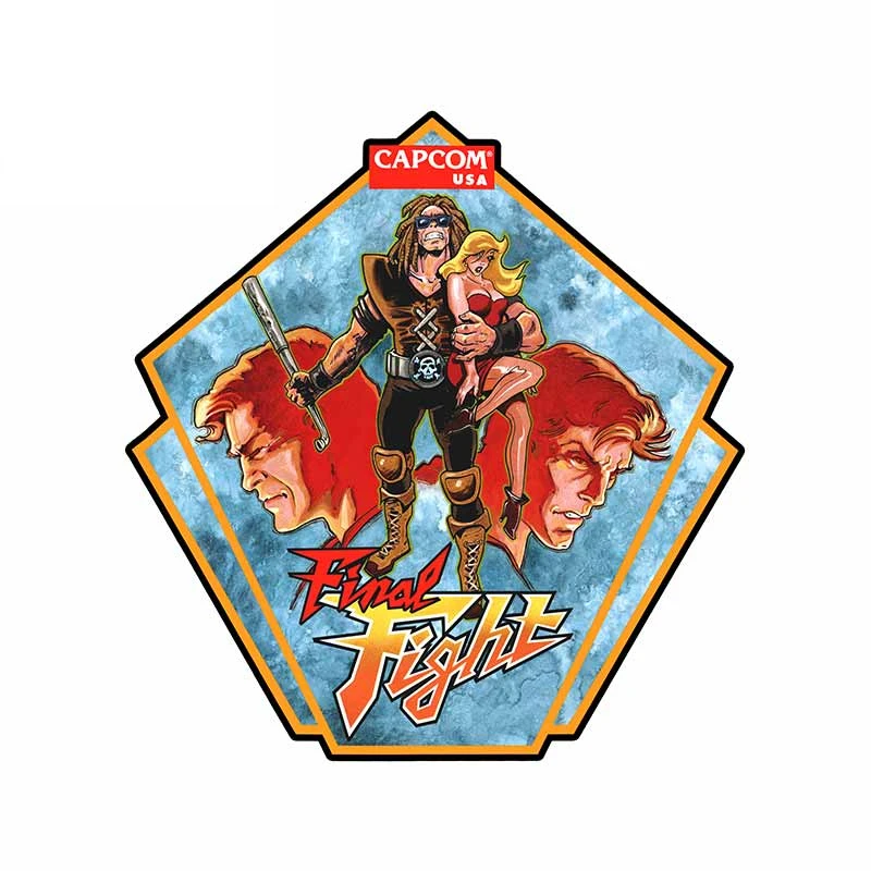 

13cm X 12cm for Arcade - Final Fight - Points Single Player Car Stickers Car Accessories Occlusion Scratch Decals Game Stickers