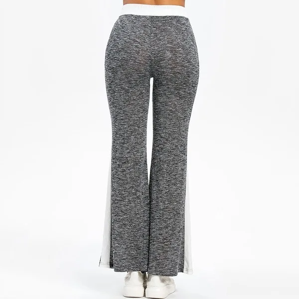 

Summer women's stretch flared pants trousers, ladies slim printed flared pants, high-waist fashion women's trousers