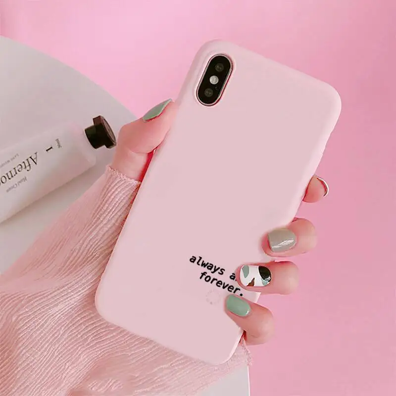 

The Vampire Diaries Phone Case Candy Color Pink for iPhone 11 pro XS MAX 8 7 6 6S Plus X 5S SE 2020 XR