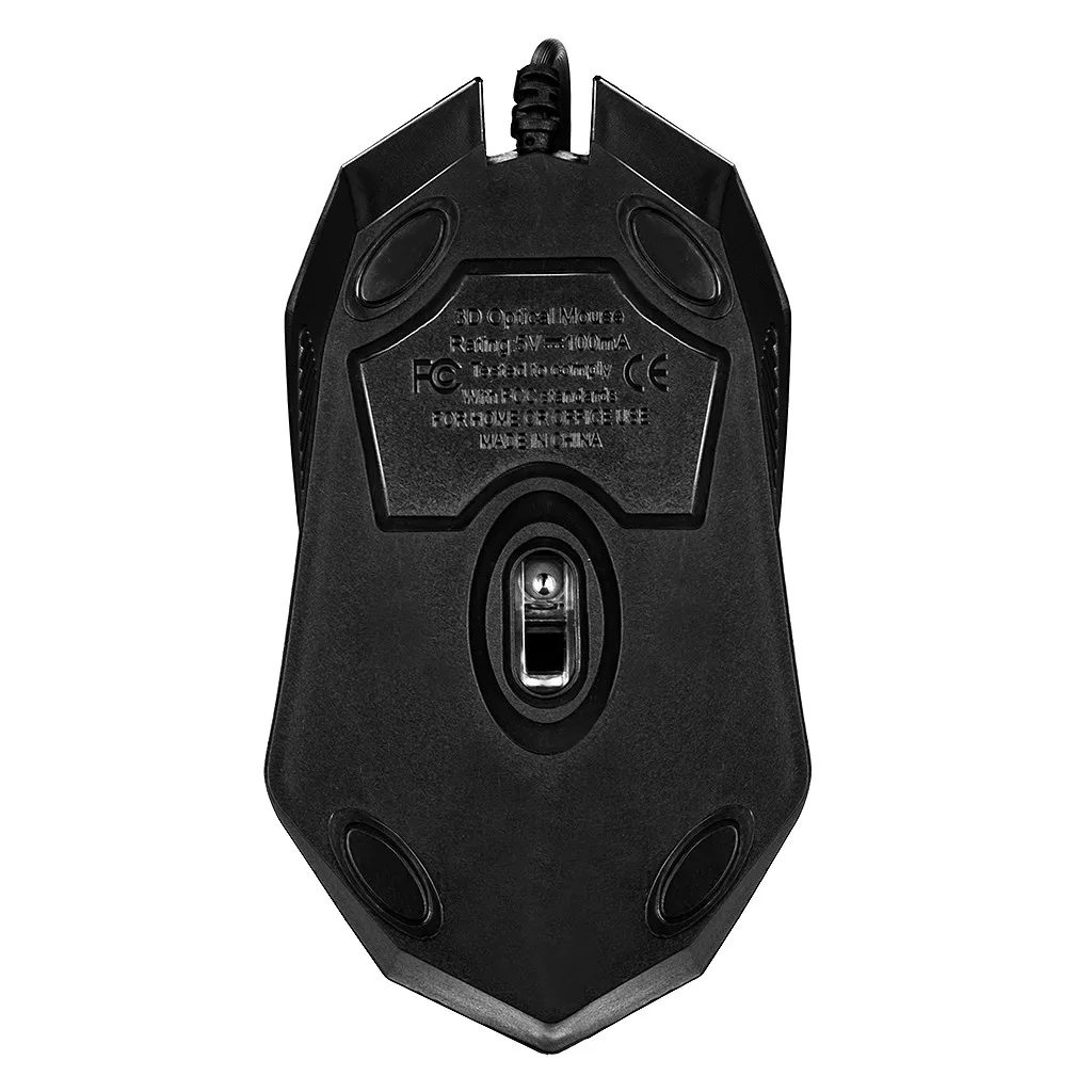 Профессиональная Проводная игровая мышь оптическая USB 2400DPI светодиодный RGB