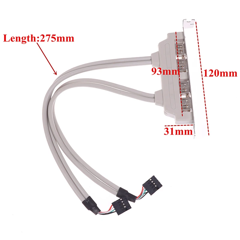 Адаптер для материнской платы 4 порта USB 2 0-9 Pin | Компьютеры и офис