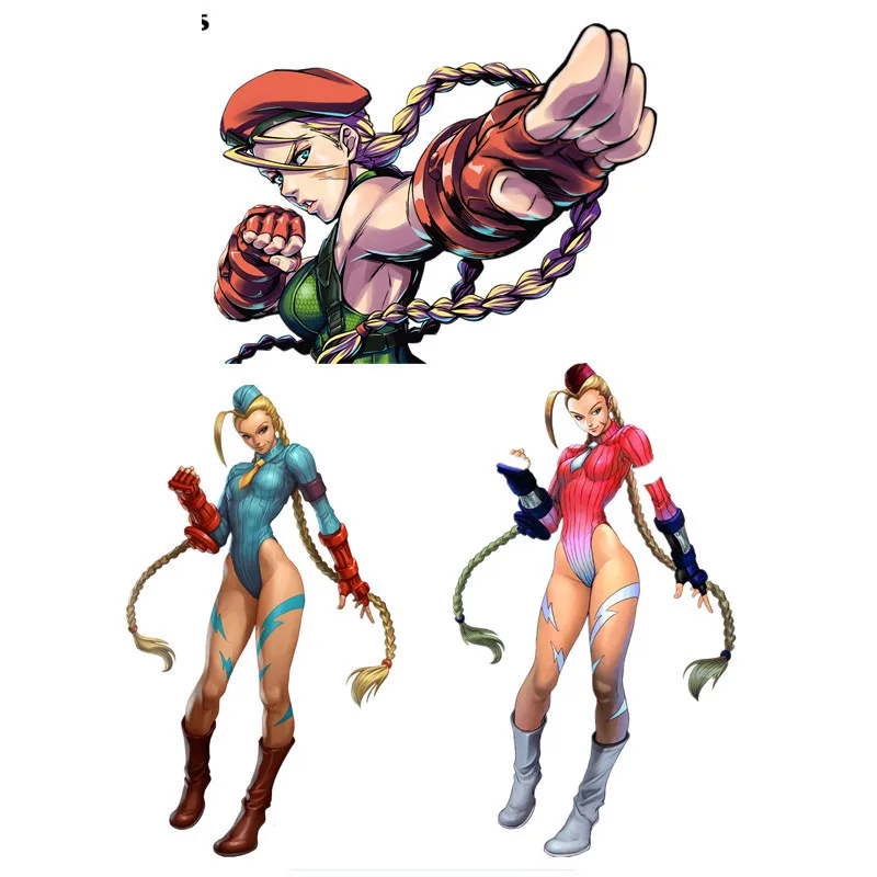 

Anime Cute Girl Sticker Cammy White Fighter Vinyl Car Body Motorcycle Wallpaper PVC Decal
