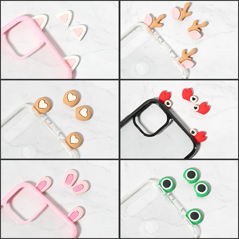 10 пар в комплекте Принт с героями мультфильмов Kawaii кошачьими ушками резиновый