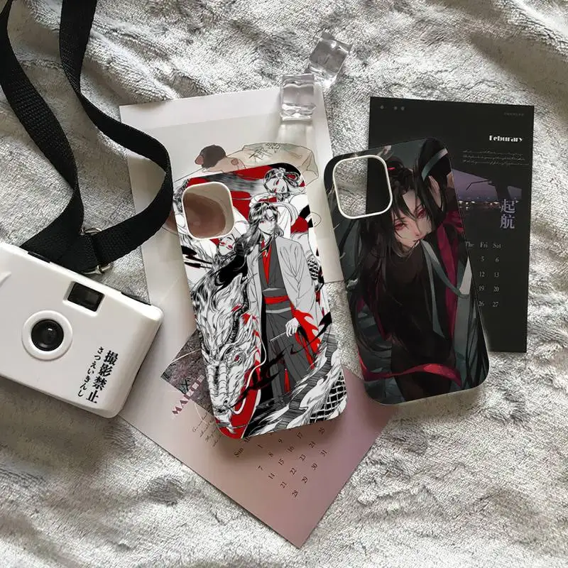 

Mo Dao Zu Shi Anime Cartoon Phone Case White Color For iPhone 13 12 Mini 11 Pro X XR XS Max 8 7 6 Plus Cover Coque Funda Shell