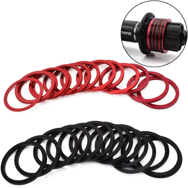 

1/1.5/2/2.5/3mm Bicycle Hub Washer MTB Bike Flywheel Tower Base PadRing Bottom Brackets Spacers Cycling Axle Center Shaft Washer