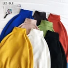 Разборчивый зимний теплый свитер для мужчин, брендовый мужской свитер с высоким воротником, облегающий пуловер, Мужской трикотажный Мужской Двойной воротник