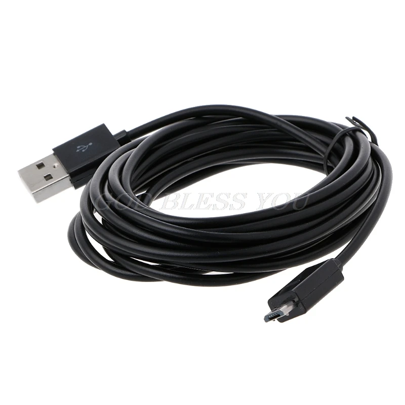 

Long 3 Meter Micro USB Charge Charging Power Cable For PS4 Xbox One Controllers Drop Shipping