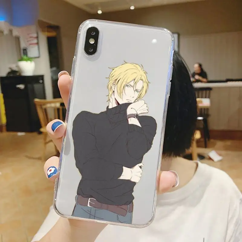 

Anime Banana Fish Phone Case Transparent soft For iphone 5 5s 5c se 6 6s 7 8 11 12 plus mini x xs xr pro max