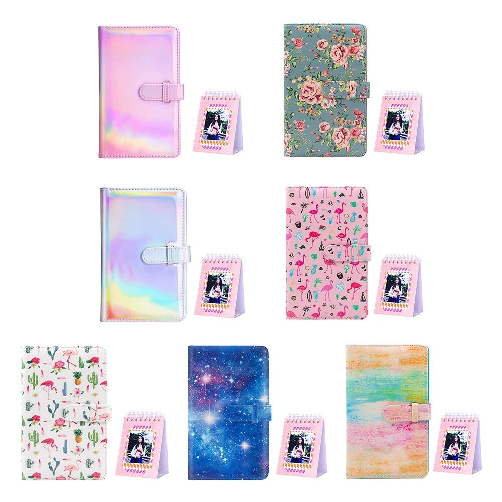 

Mini Photo Album+Desk Calendar Album For Instax Mini 11 9 8+ 8 Share SP-2 1 Soft Leather Cover And Transparent PVC Inner Bag