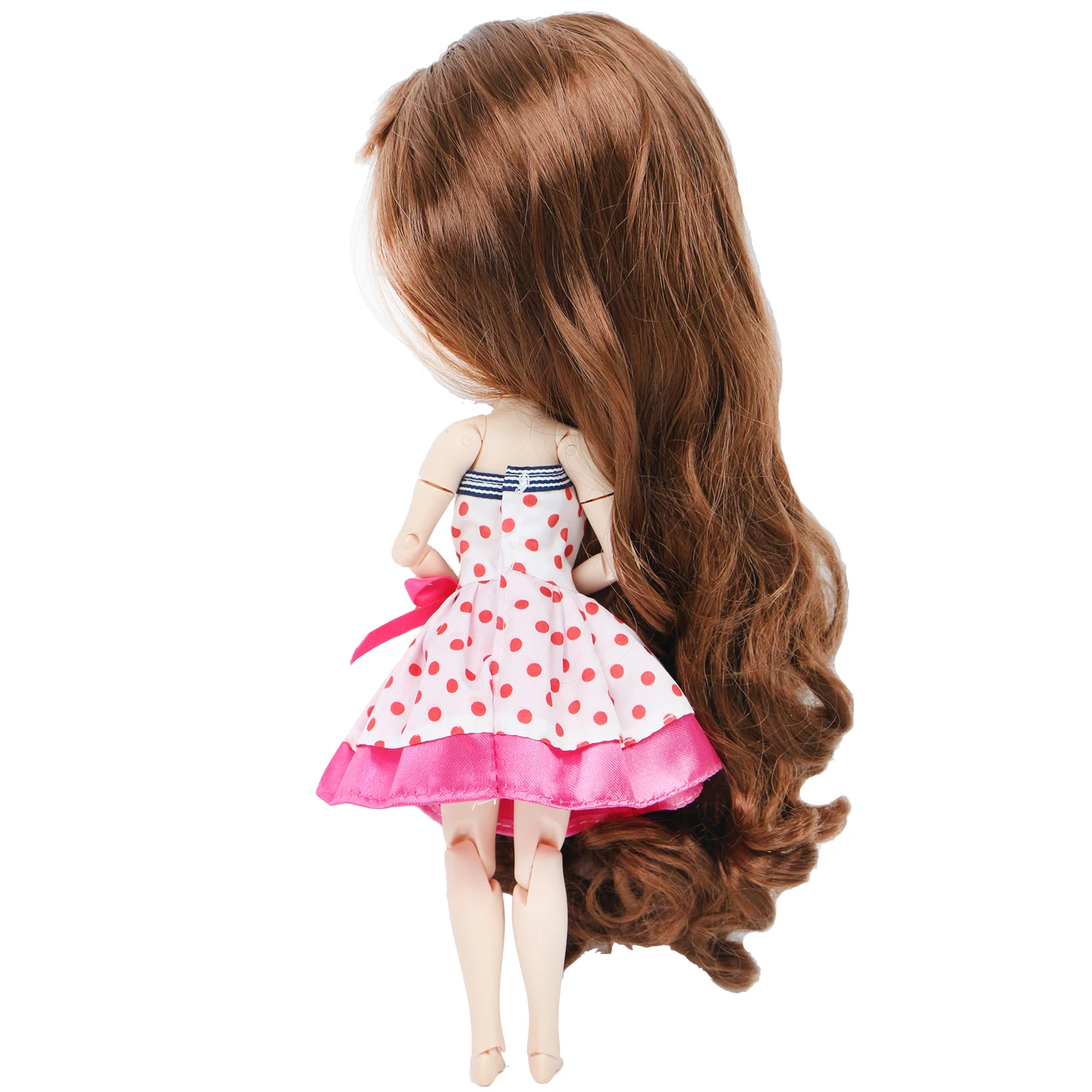 Высокое качество платье для куклы Blythe свадебный фон фотографии розового цвета в