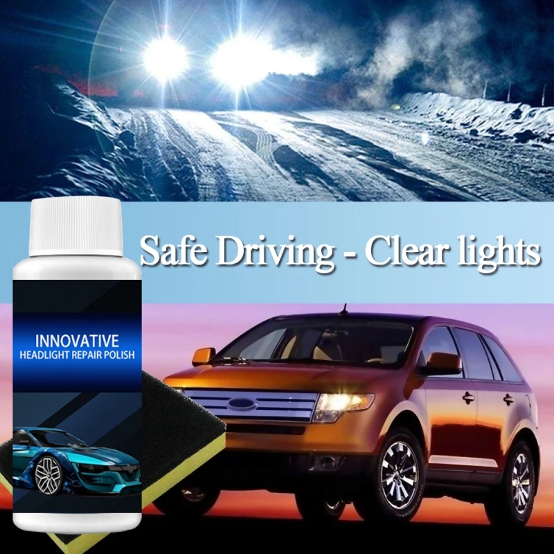 

Headlight Renewal Polish Car Repair Fluid Car Headlight Repair Refurbishment Liquid Car Light Repair Agent Car Wash Accessories
