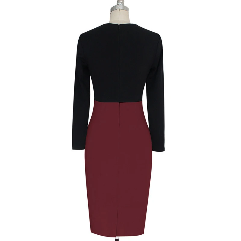 Женское плотное платье OTEN размера плюс с длинным рукавом сексуальное сердцем