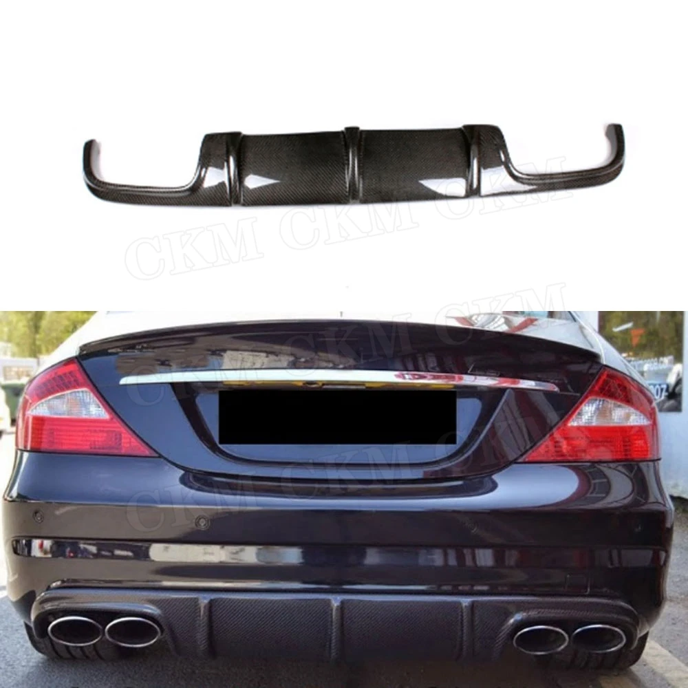 Спойлер для заднего бампера из углеродного волокна W219 Mercedes Benz CLS Class CLS63 AMG 2004