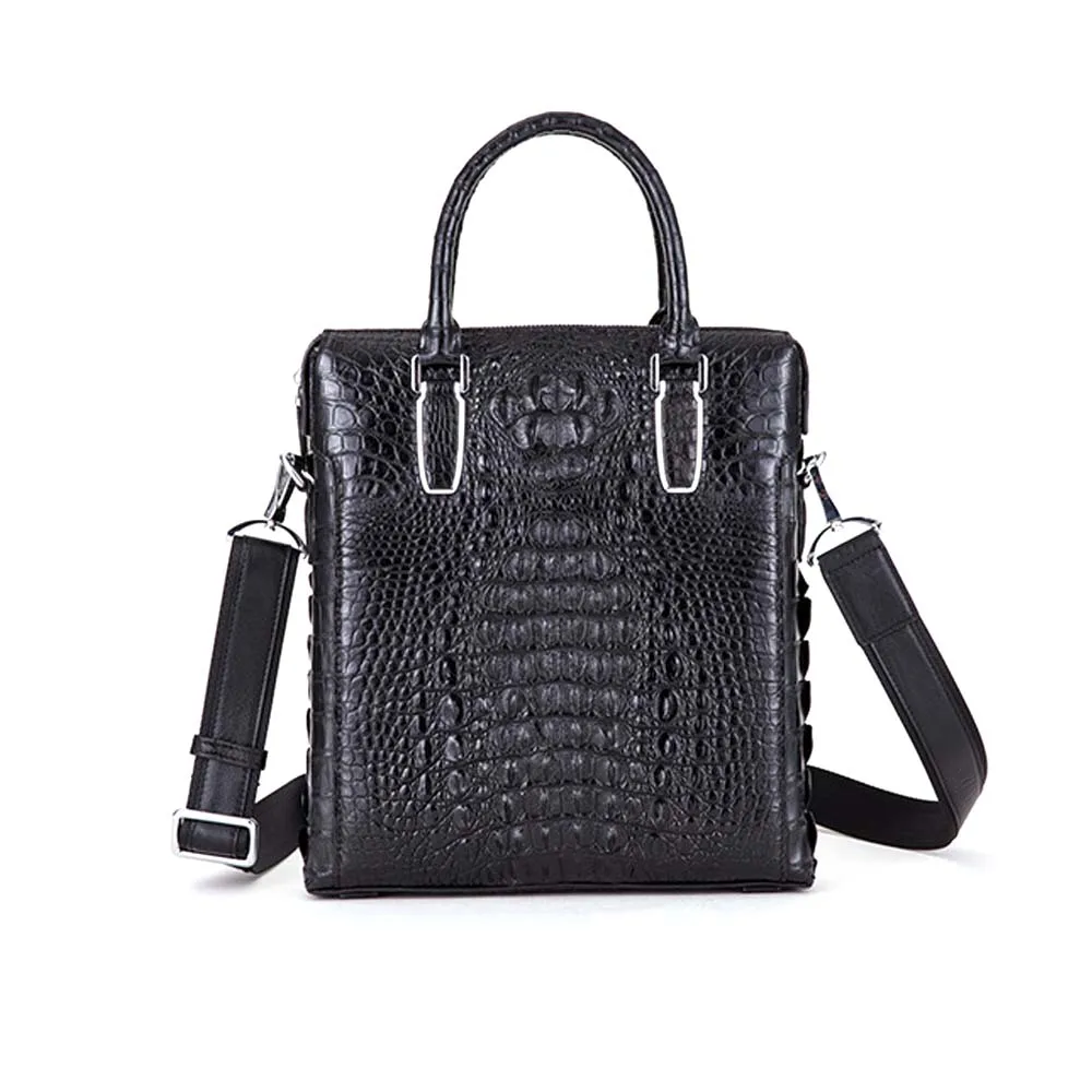 

ousidun crocodile Men bags male handbag aslant One shoulder business fashion large capacity Laptop bag leisure men bag