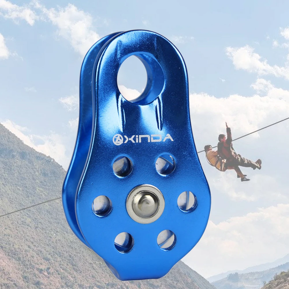 

Rock Climbing Pulley Aluminum Outdoor Bearing Lifting Fixed Rope Equipment
