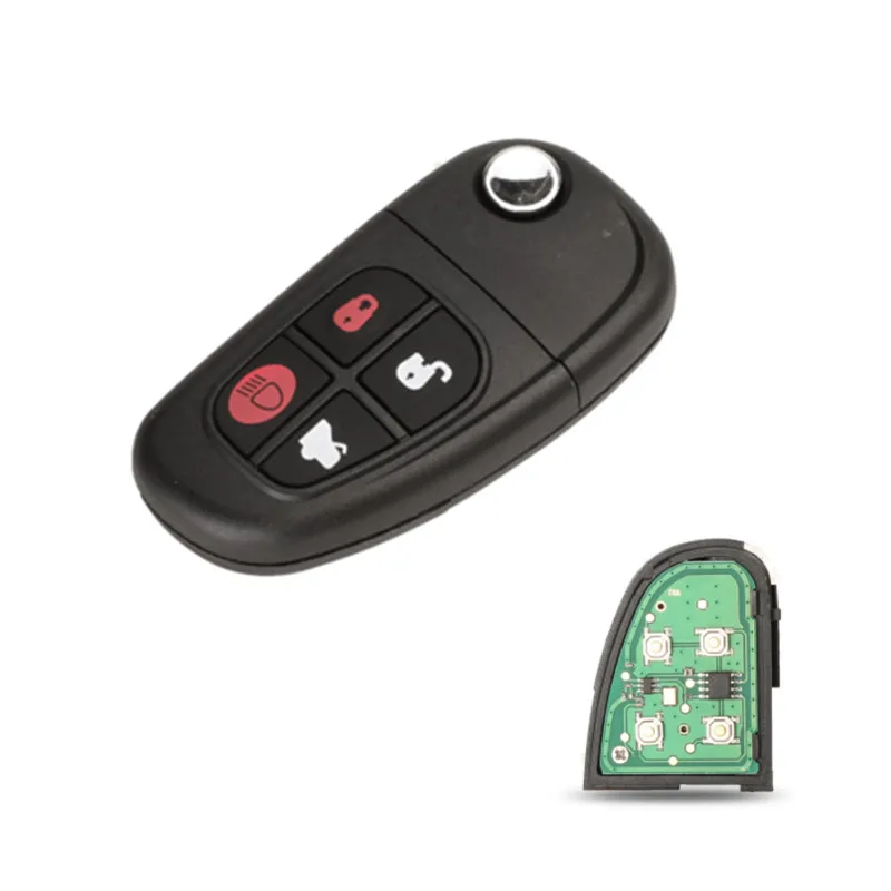 Складной автомобильный брелок с 4 кнопками 433 МГц 4D60 чип дистанционное управление