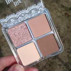 Палетка матовых теней для век DIKALU, 4 цвета, косметический набор, блестящие и мерцающие тени для век, макияж