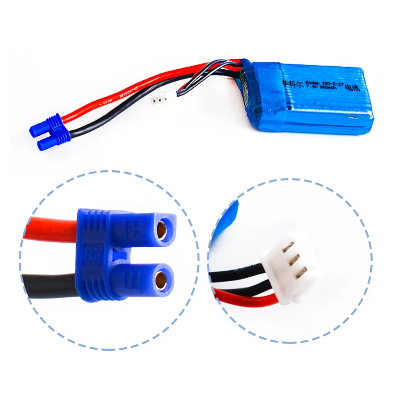 Walkera Rodeo 150 RC Quadcopter Drone 7 4 V 800mAh 35C 2s Lipo батарея EC2 Plug запасные части