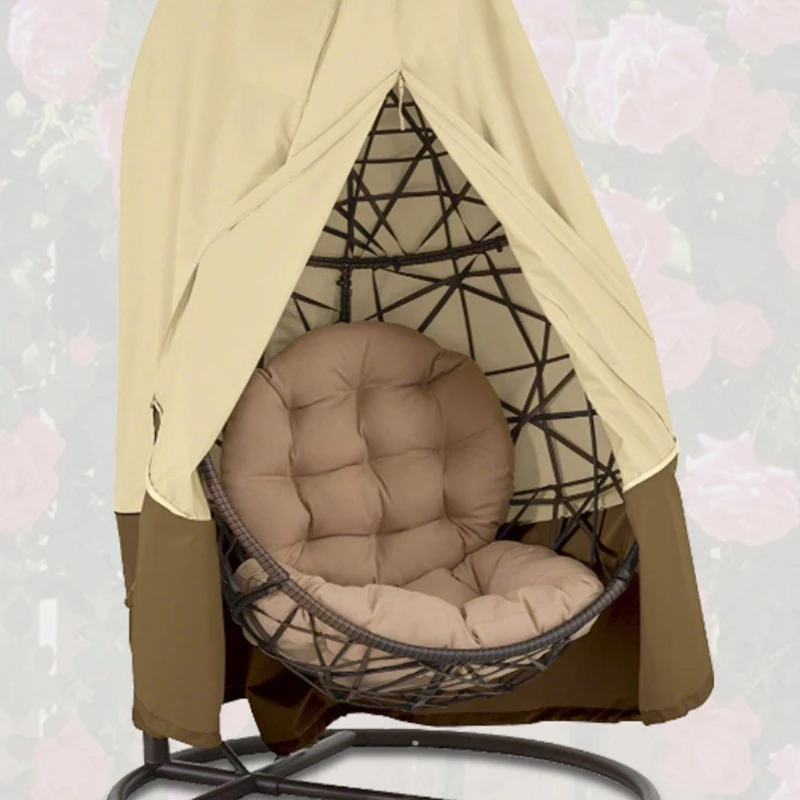 

Double Swing Chair Waterproof Rattan Patio Garden Weave Hanging Egg Seat Cover Anti-UV 232X203cm