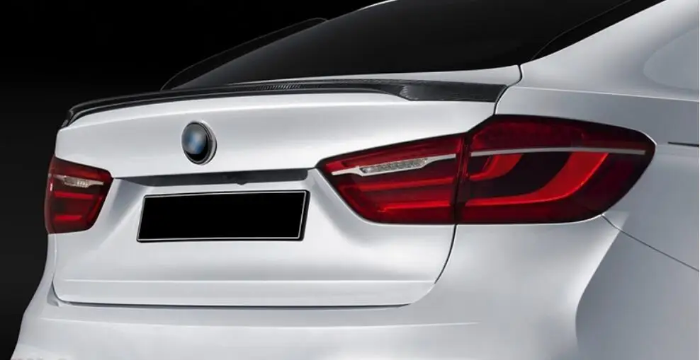 Дизайнерский карбоновый чехол для багажника выступ Спойлеры BMW X6 F16 2015 2016 2017