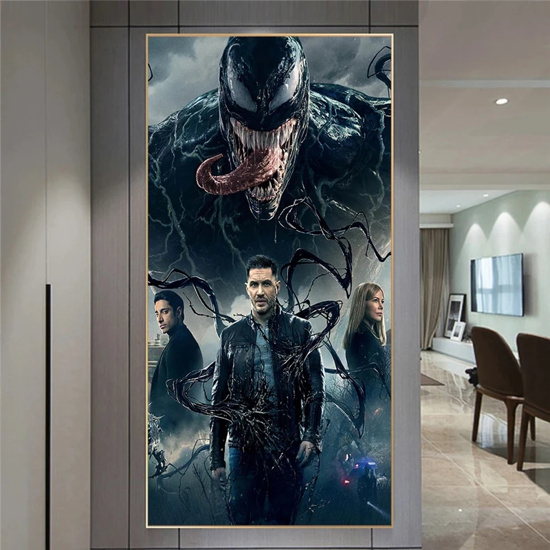 

Classic Movie Venom Canvas Figure Painting Abstract Modern Poster and Print Wall Art Picture for Living Room Home Decor