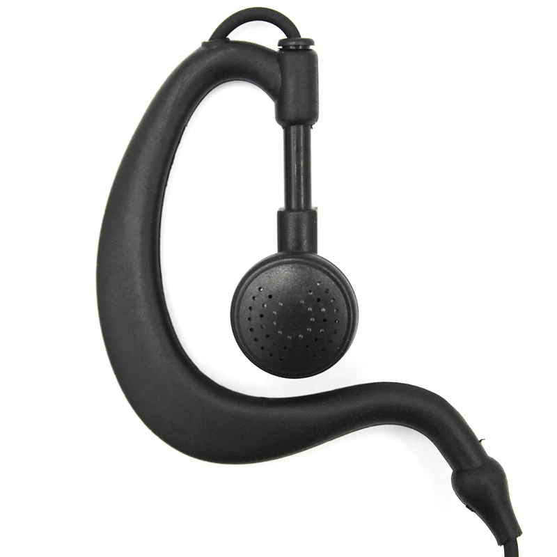 

HYT 2 pin earpiece headphone microfone para two way radio walkie talkie earphone g shape headset for hytera TC500 TC610 TC700EX