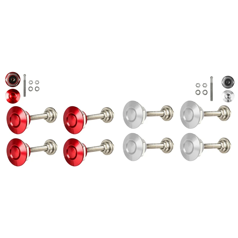 2 комплекта быстросъемная кнопка защелки капота автомобиля булавка замок крышки