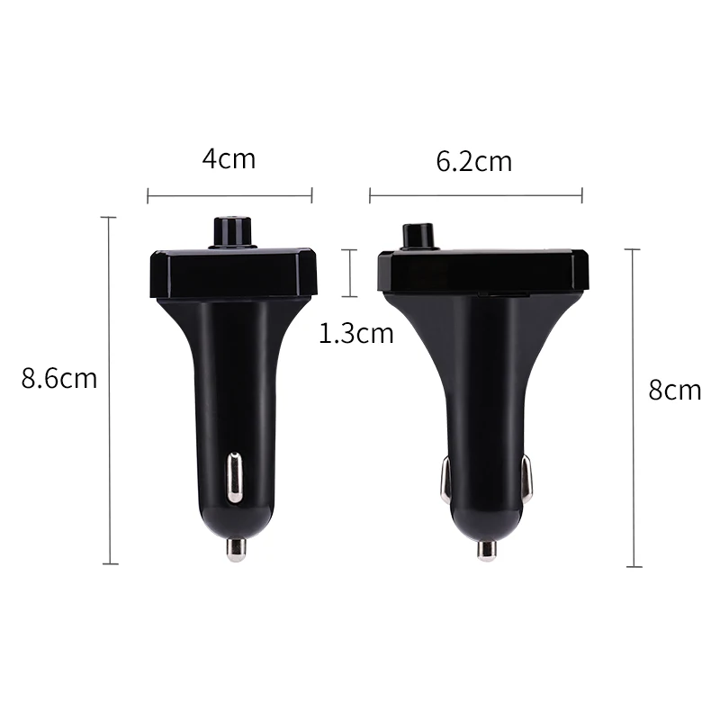 Hands Free FM Transmitter car Bluetooth Wireless MP3 Player Loudspeaker LED Dual USB charger Modulation Car Electronics | Автомобили и