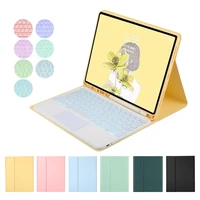 led backlit keyboard mouse for ipad air 4 10 2 7th 8th case pro 11 10 5 9 7 5th 6th air 2 pu leather case with touchpad keyboard