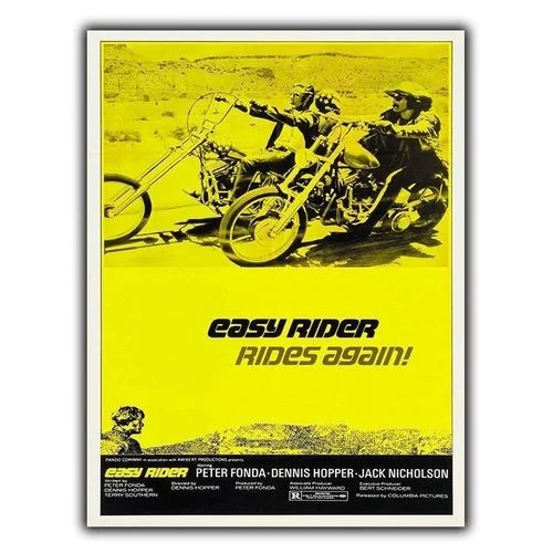 

Easy Rider 1969 - Metal Sign Wall Plaque Retro Film Movie Advert Poster