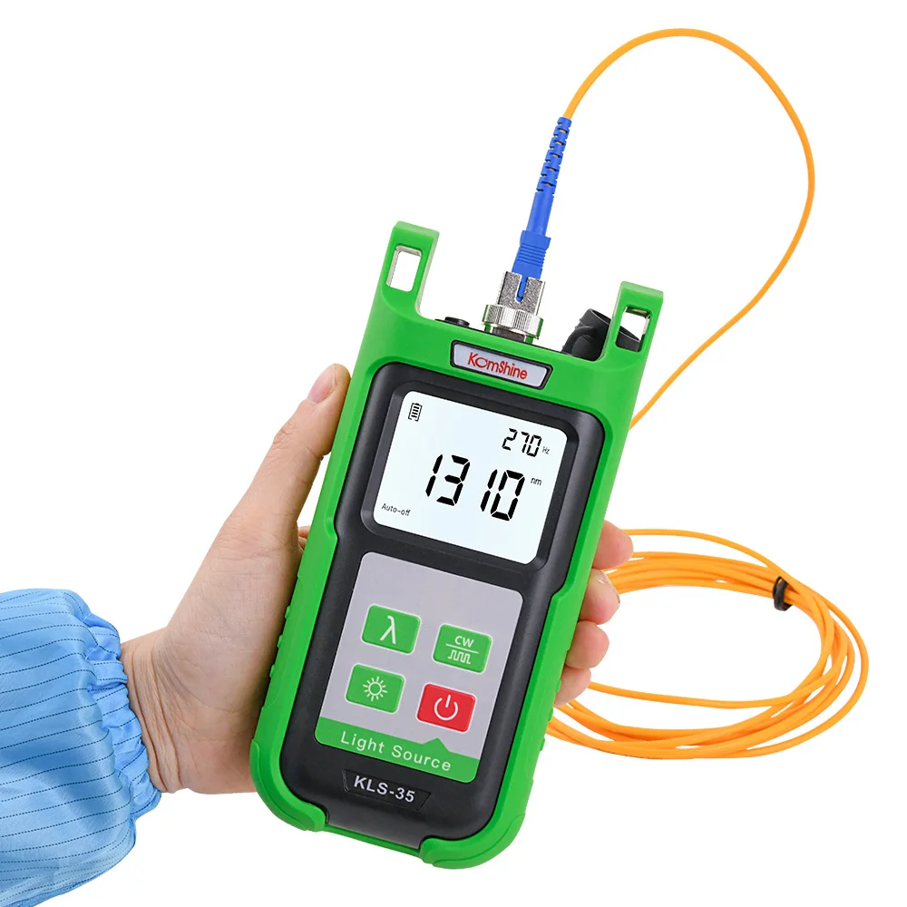 Optic fiber light source KLS-35-S FTTx hand-held type cable test tools 1310+1550nm SM Laser Source | Мобильные телефоны и