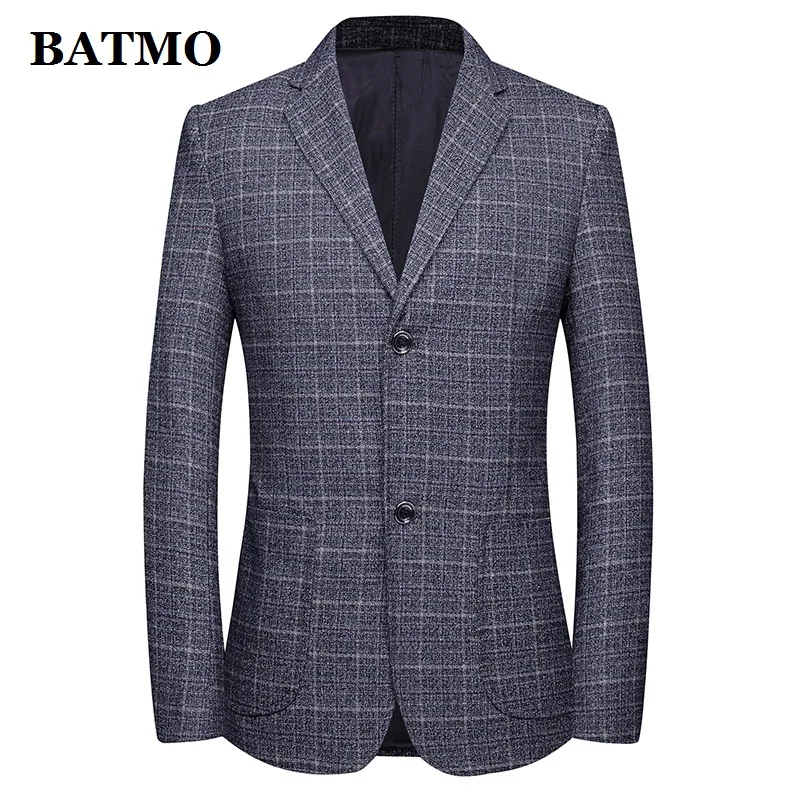 

Мужской Клетчатый Блейзер BATMO, повседневные куртки в клетку, 2019-805, осень 806