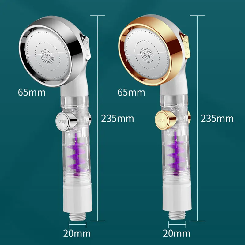 Dense Three-speed Shower Head Bathroom Supplies Sturdy Comfortable Portable Drop Resistant Pressurized | Дом и сад