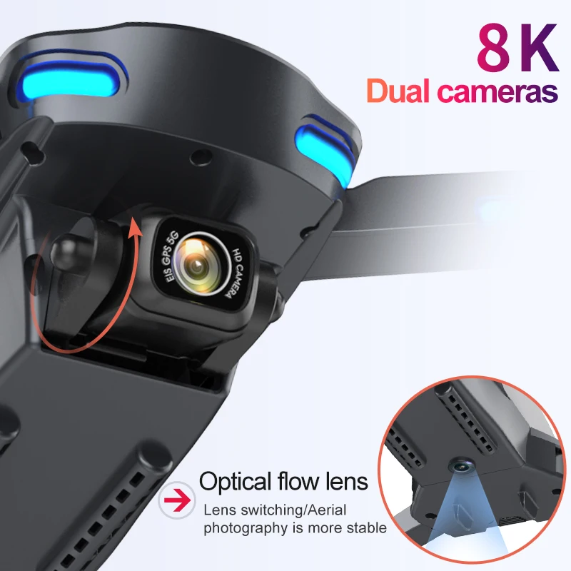 Новинка 2021 GPS-Дрон планшетофон с Wi-Fi FPV 6K/8K профессиональная Двойная камера