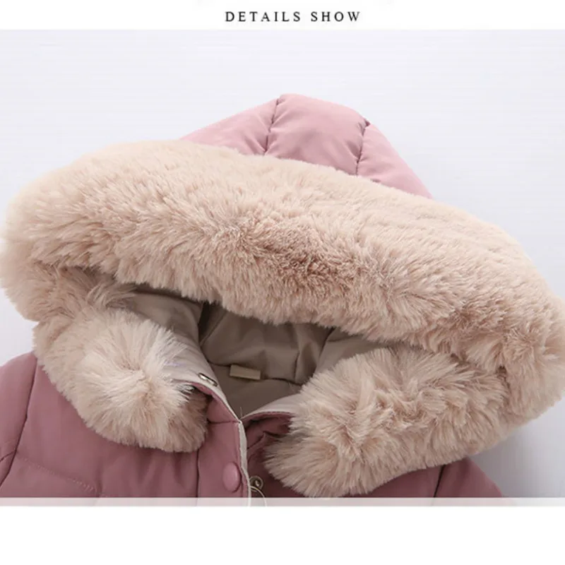 Детская зимняя куртка новинка 2019 модная парка для девочек детские теплые длинные