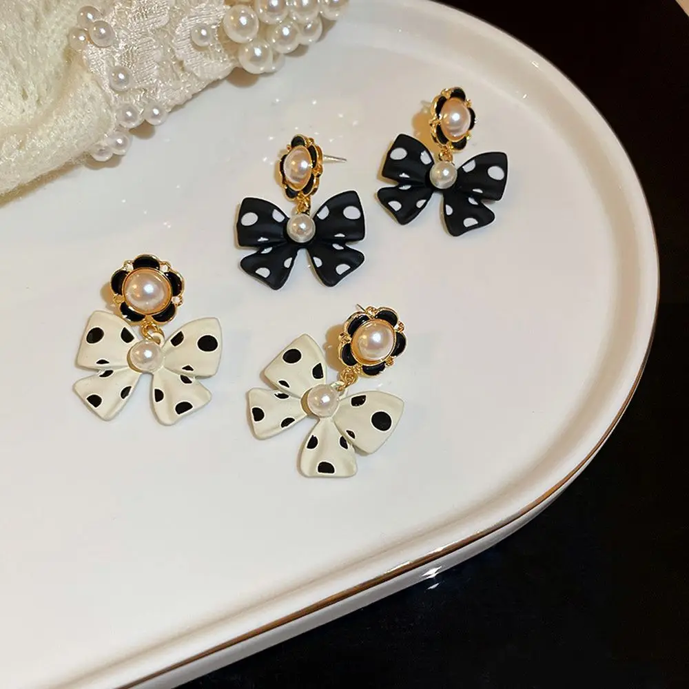 Женские винтажные вечерние Ги-гвоздики в горошек с жемчугом | Украшения и