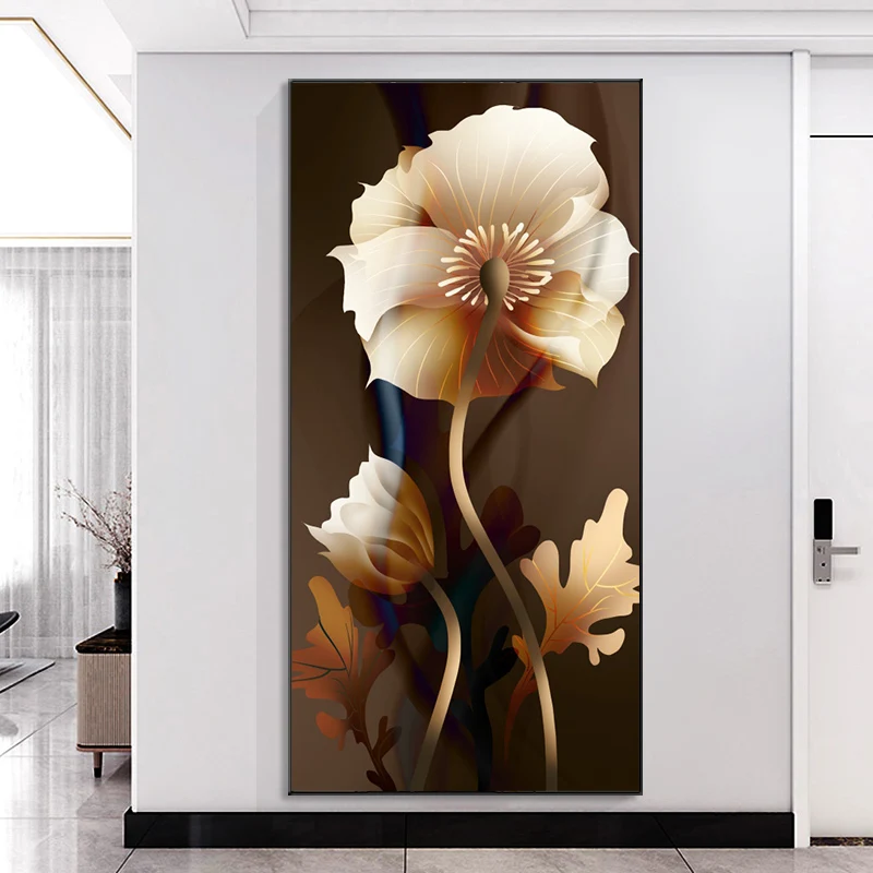 Настенная картина с цветочным принтом в скандинавском стиле настенный постер и