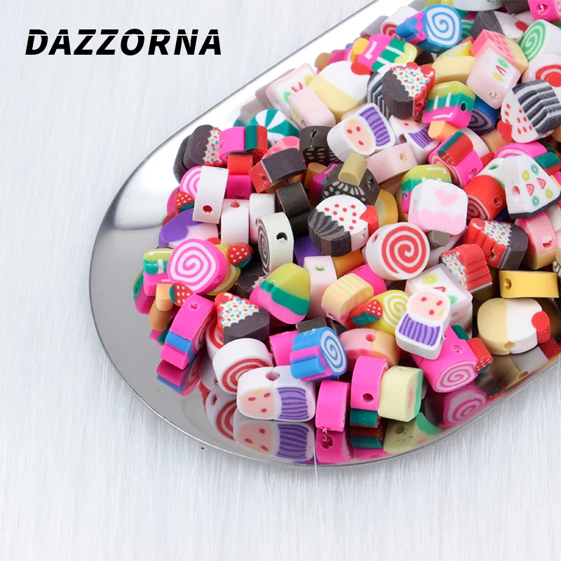 Бусины из полимерной глины в виде мороженого для самостоятельного изготовления