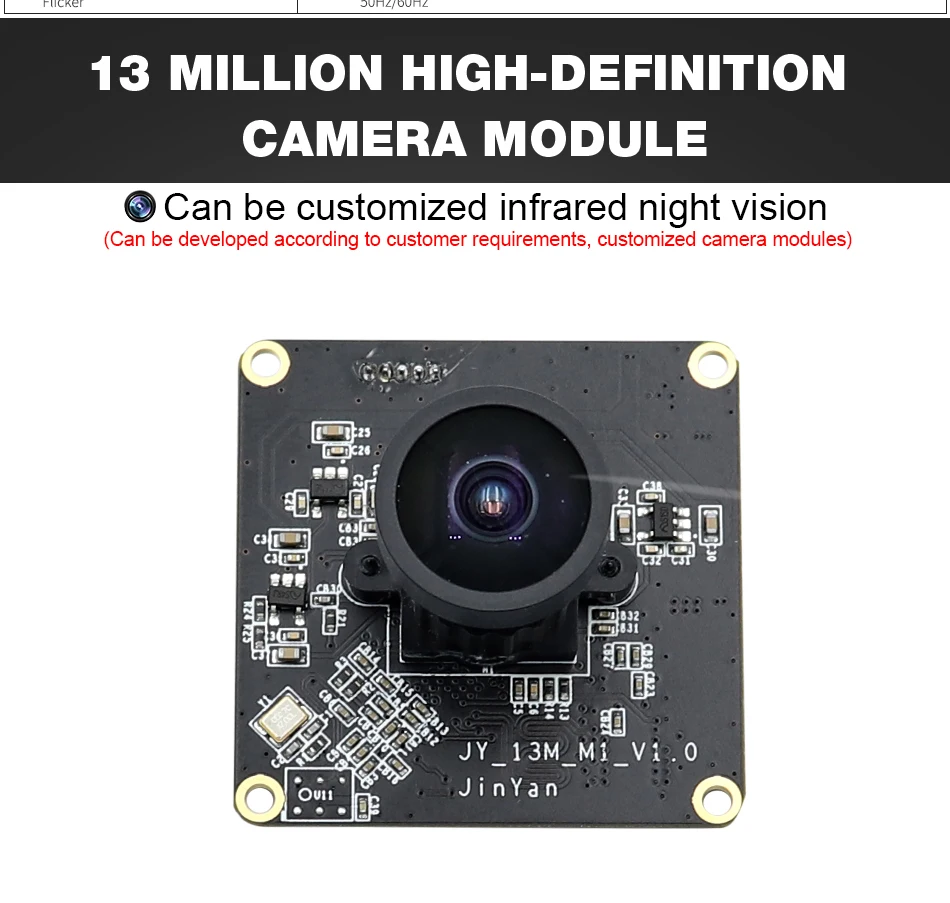 JinYan 13 мегапикселей 4192x3104 yuv/mjpeg объектив 130 градусов SONY IMX214 CMOS UVC USB2.0 модуль камеры