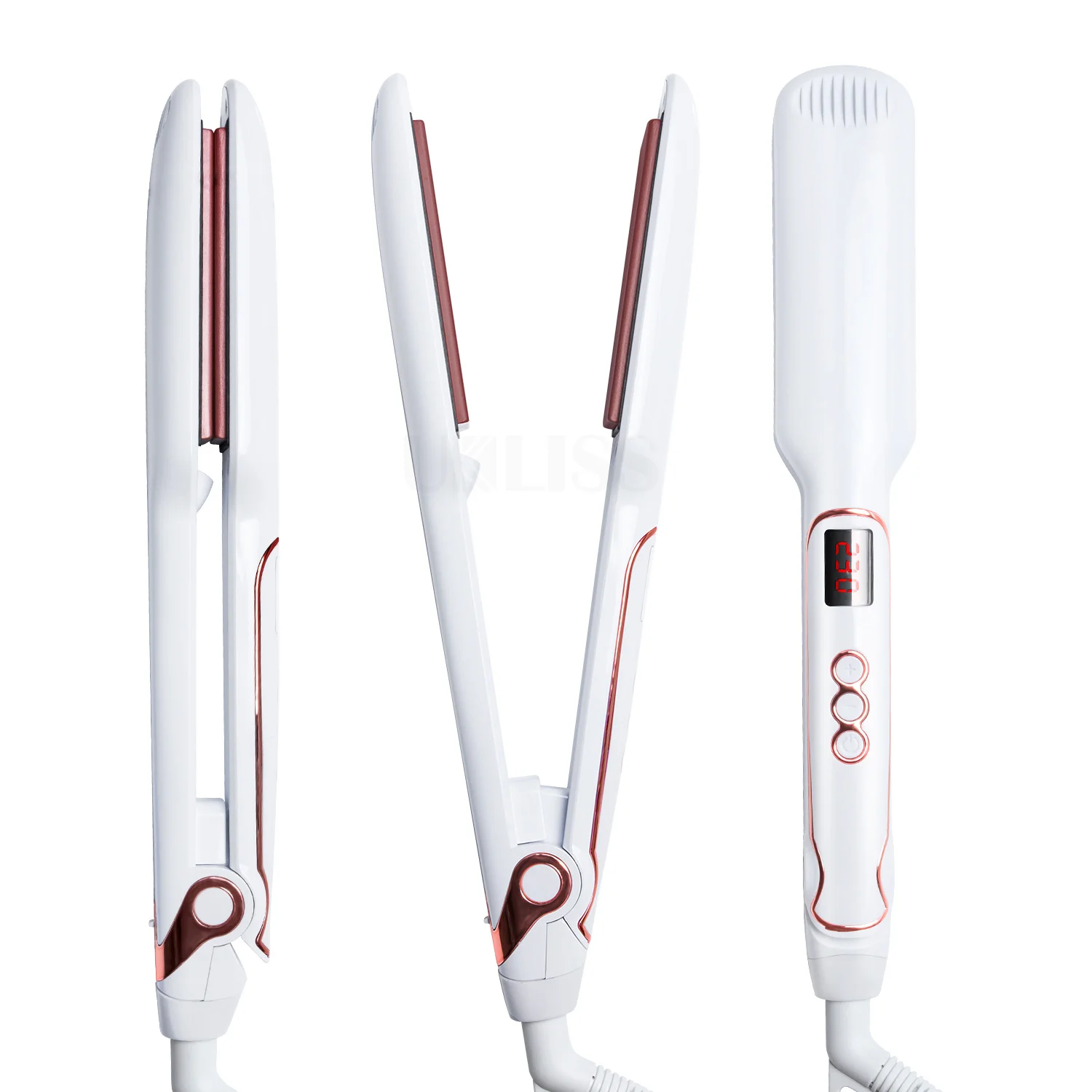 

Volumizing 2 in 1 Hair Iron Hair Straightener styler Ions Hair Flat Iron fast heated Hair Styling Tools